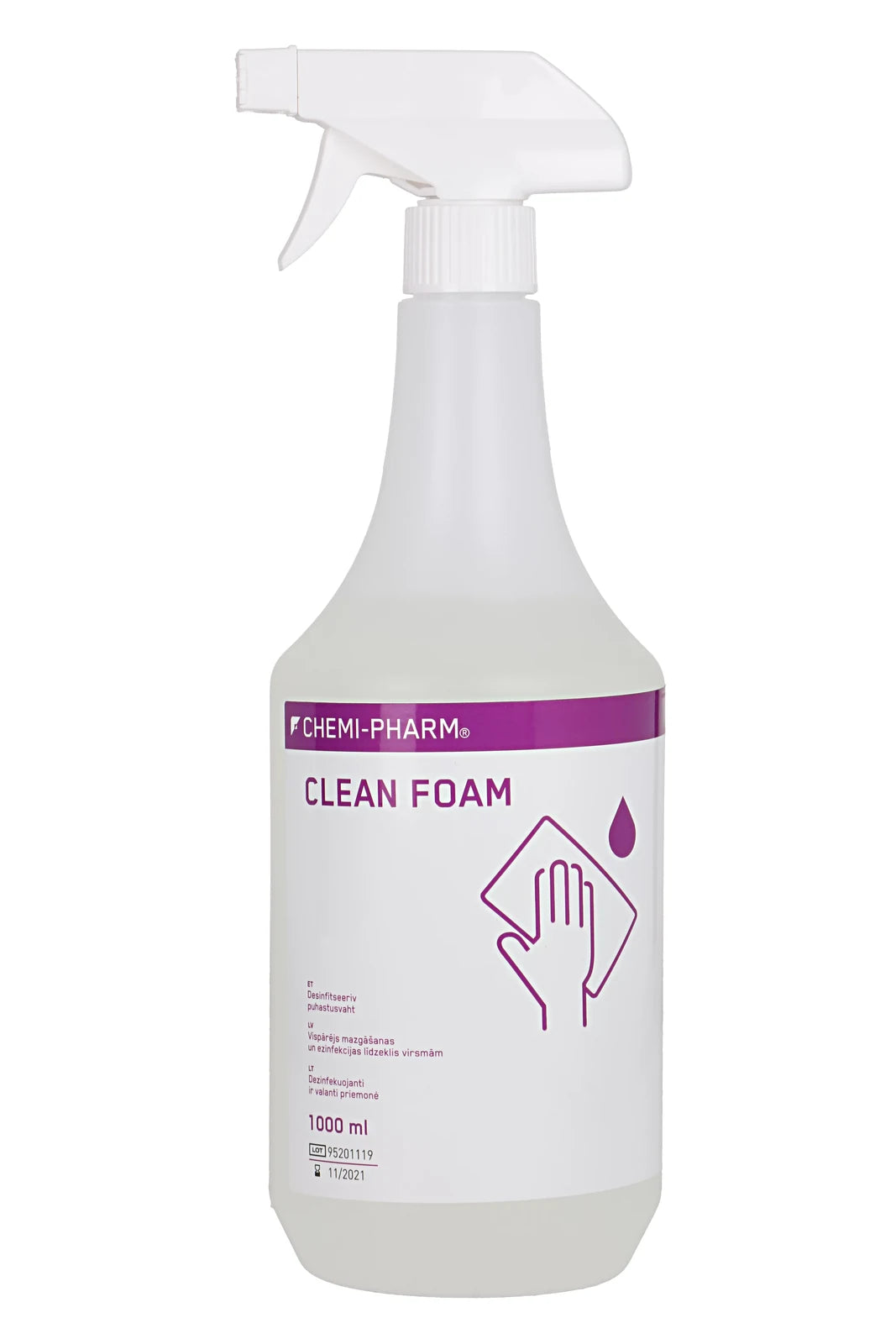 CLEAN FOAM alkoholivaba desinfitseeriv puhastusvaht 1000ml