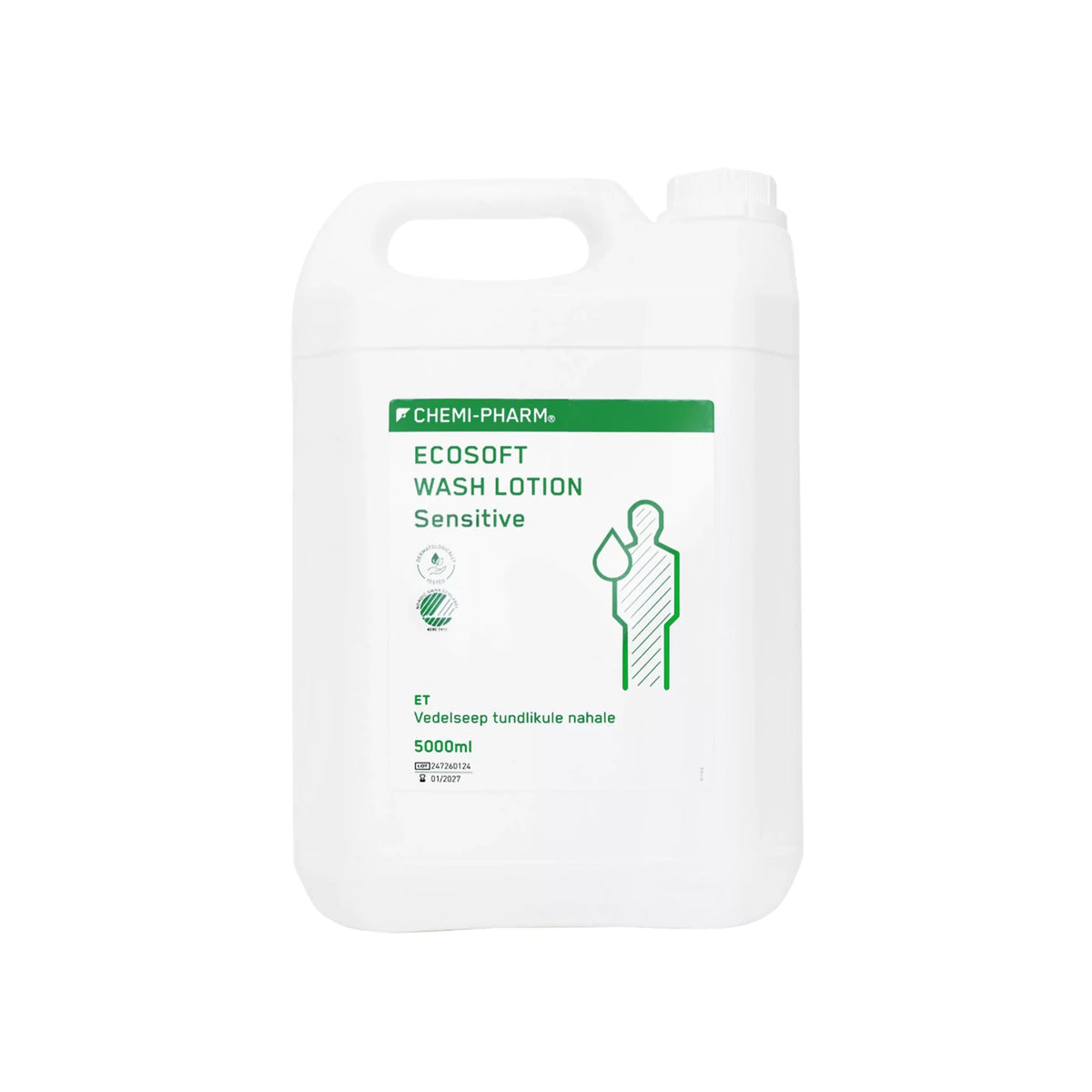 ECOSOFT WASH LOTION SENSITIVE vedelseep 5000ML kanister