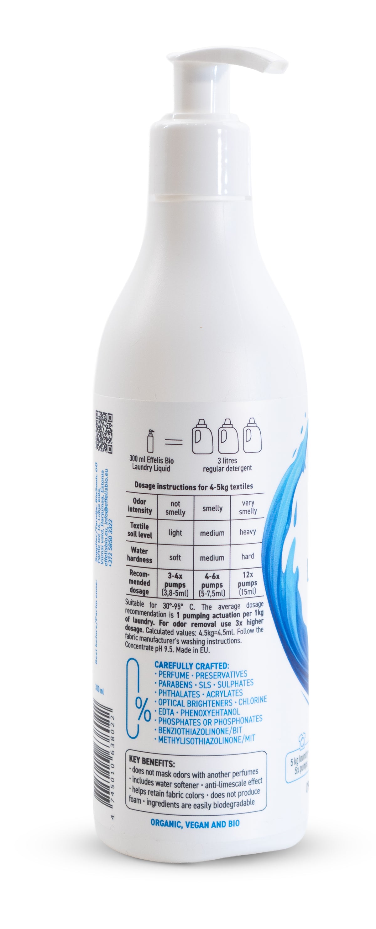 Lõhnatu spordiriiete pesugeel SPORT 300 ml. Ebameeldivaid lõhnu eemaldav. – pilt 3