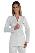Isacco naiste valge pluus, pikkade varrukatega, slim-fit, 100% puuvill